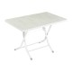 Стіл садовий Irak Plastik складаний 70х115 см білий (4598)