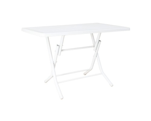 Стіл садовий Irak Plastik складаний 70х115 см білий (4598)