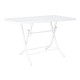 Стіл садовий Irak Plastik складаний 70х115 см білий (4598)