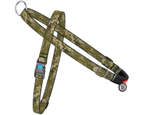 Шлея для собак WAUDOG Nylon з QR-паспортом 