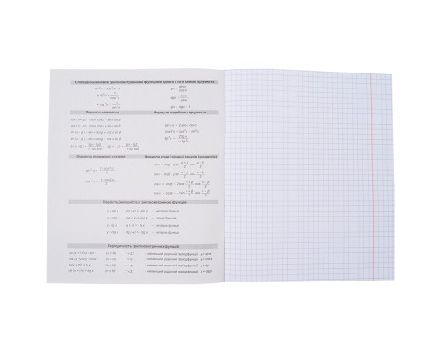 Зошит Kite предметний Cat 48 аркушів, клітинка алгебра (K23-240-24)