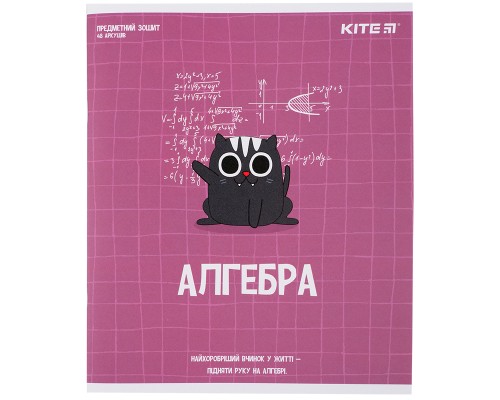 Зошит Kite предметний Cat 48 аркушів, клітинка алгебра (K23-240-24)