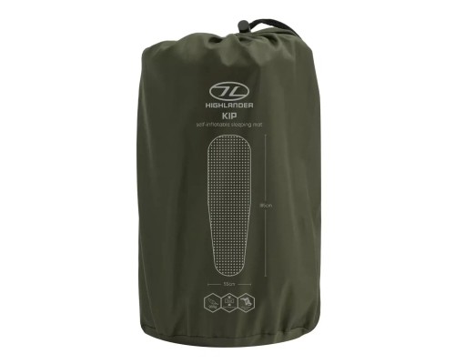 Туристичний килимок Highlander Kip Self-inflatable Sleeping Mat 3 cm Olive SM126-OG (929795)