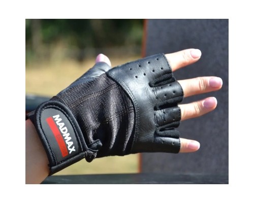Рукавички для фітнесу MadMax MFG-248 Clasic Exclusive Black XL (MFG-248-Black_XL)