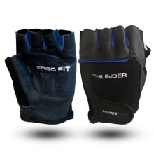 Рукавички для фітнесу PowerPlay 9058 Thunder чорно-сині M (PP_9058_M_Thunder)