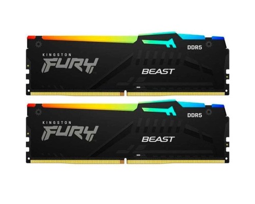 Модуль пам'яті для комп'ютера DDR5 64GB (2x32GB) 6000 MHz Beast RGB Kingston Fury (ex.HyperX) (KF560C40BBAK2-64) Модуль пам'яті для комп'ютера DDR5 64GB (2x32GB) 6000 MHz Beast RGB Kingston Fury (ex.HyperX) (KF560C40BBAK2-64)