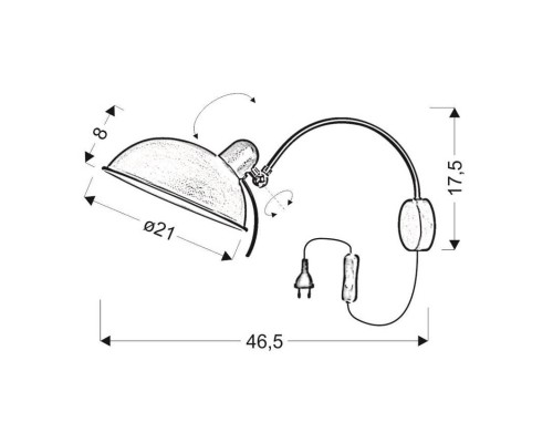 Бра Candellux 21-53800 NORA (21-53800)