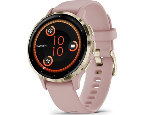 Смарт-годинник Garmin Venu 3S, Dust Rose + Soft Gold, GPS (010-02785-03)