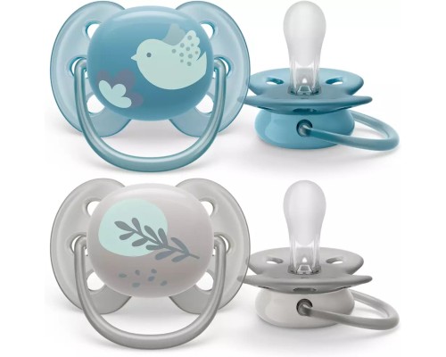 Пустушка Philips AVENT Ultra Soft ультрам'яка, 6-18 міс. 2 шт (SCF091/15) Пустушка Philips AVENT Ultra Soft ультрам'яка, 6-18 міс. 2 шт (SCF091/15)