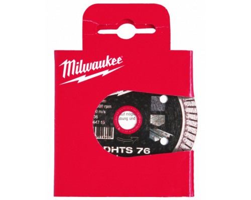 Круг відрізний Milwaukee для M12 FCOT, алмазний DHTS 76, 76мм (4932464715)