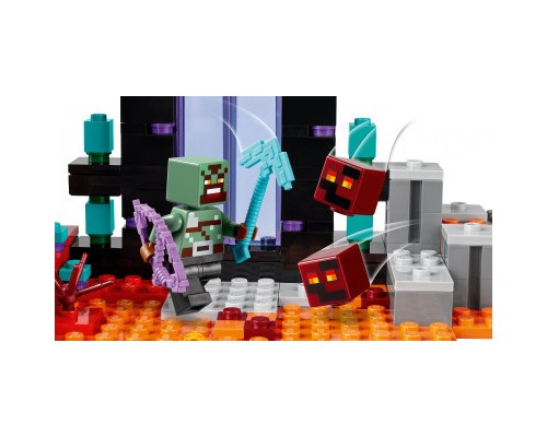 Конструктор LEGO Minecraft Засідка біля порталу в Нижній світ 352 деталей (21255)