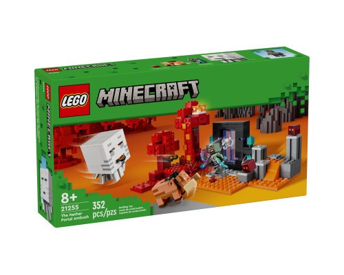 Конструктор LEGO Minecraft Засідка біля порталу в Нижній світ 352 деталей (21255)