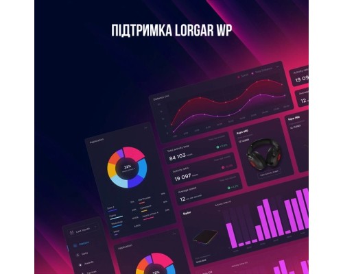 Навушники Lorgar Kaya 460 Gaming RGB USB Black (LRG-GHS460)