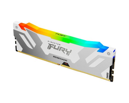 Модуль пам'яті для комп'ютера DDR5 16GB 6400 MHz Renegade White/Silver Kingston Fury (ex.HyperX) (KF564C32RWA-16)