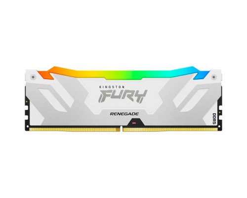 Модуль пам'яті для комп'ютера DDR5 16GB 6400 MHz Renegade White/Silver Kingston Fury (ex.HyperX) (KF564C32RWA-16)