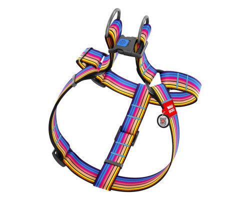 Шлея для собак WAUDOG Nylon з QR паспортом 