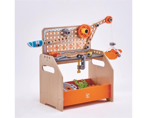Конструктор Hape Junior Inventor Науковий верстак настільний 58 деталей (E3028)