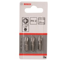 Набір біт Bosch Extra-Hart PH2, 25мм, 3шт (2.607.001.511)