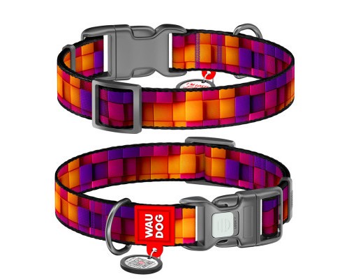 Нашийник для тварин WAUDOG Nylon з QR паспортом 