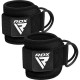 Манжета для тяги RDX A4 Gym Ankle Pro Black Pair (WAN-A4B-P)