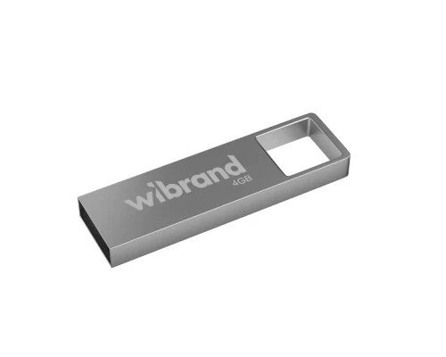 USB флеш накопичувач Wibrand 4GB Shark Silver USB 2.0 (WI2.0/SH4U4S) 