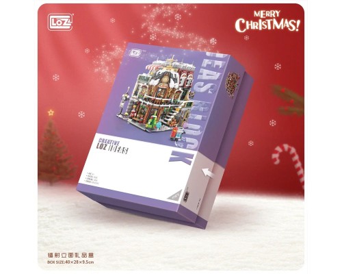 Конструктор LOZ mini Різдвяна кав'ярня без фігурок (1054)