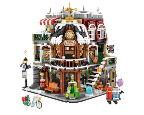 Конструктор LOZ mini Різдвяна кав'ярня без фігурок (1054)