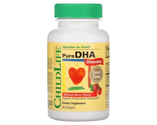 Вітамінно-мінеральний комплекс ChildLife ДГК (докозагексаєнова кислота) для дітей, смак ягід, Pur (CDL-10550)