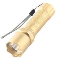 Ліхтар Quantum Minik gold 3W LED з USB 40шт/уп (QM-FL1044-B)