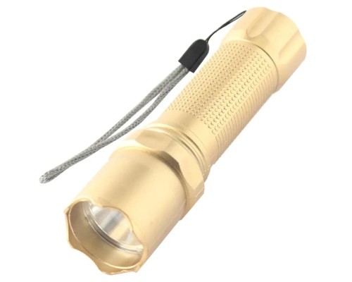 Ліхтар Quantum Minik gold 3W LED з USB 40шт/уп (QM-FL1044-B)