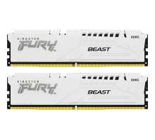 Модуль пам'яті для комп'ютера DDR5 64GB (2x32GB) 6400 MHz Beast White XMP Kingston Fury (ex.HyperX) (KF564C32BWK2-64)