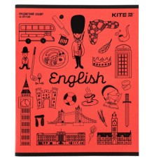 Зошит Kite предметний Sketch 48 аркушів, англійська мова лінія (K24-240-18)