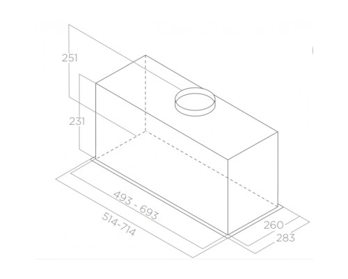 Витяжка кухонна Elica FOLD GR/A/72