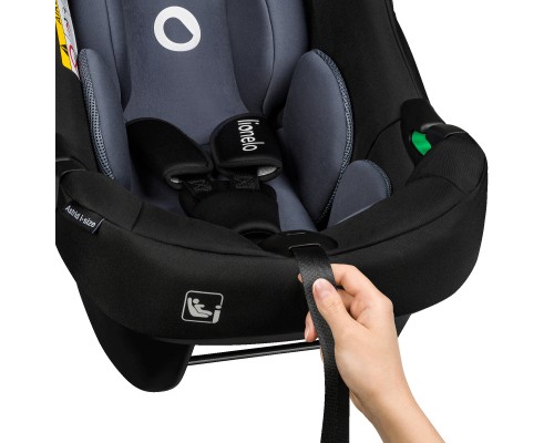 Автокрісло Lionelo Astrid I-Size Set Black Grey (LO-ASTRID I-SIZE SET BLACK GREY)
