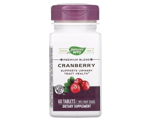 Трави Nature's Way Журавлина, преміум-суміш, 400 мг, Cranberry, Premium Blend, 60 таблеток (NWY-15020)