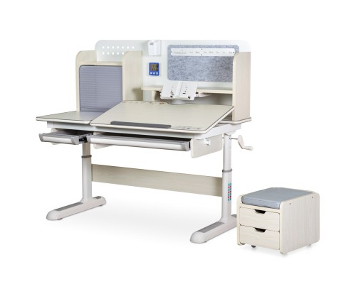 Парта Mealux Winnipeg Multicolor Plus MG Grey (BD-630 MG з тумбою)
