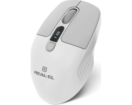 Мишка REAL-EL RM-480W Wireless/Bluetooth White (EL123200050)