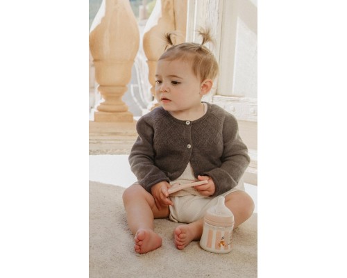 Пляшечка для годування Suavinex Wonderland 150 мл, фізіологічна, повільний потік, рожева (308744)