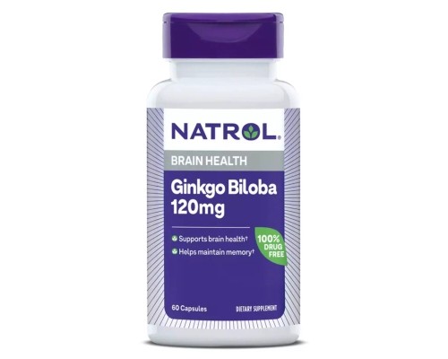 Вітамінно-мінеральний комплекс Natrol Вітамін E, 268 мг, Super Vitamin E, 90 гелевих капсул¶Гінкго Білоба, 120 мг, Ginkgo Biloba, 60 к (NTL-00768)