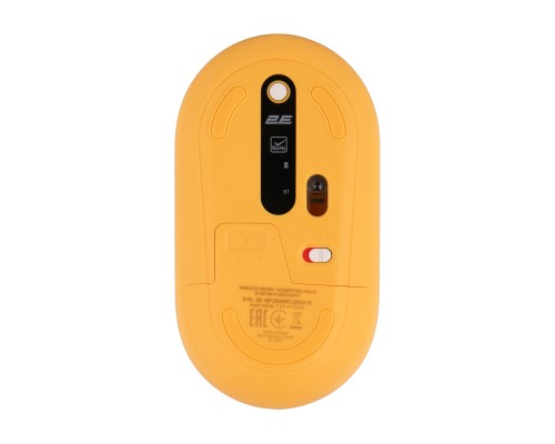 Мишка 2E MF300 FLORAPOPPY Silent Silent Wireless/Bluetooth Yellow (2E-MF300WFLORAYW)