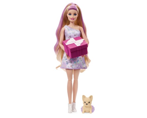 Лялька Barbie Вечірка-сюрприз у лілових тонах (JFG70)