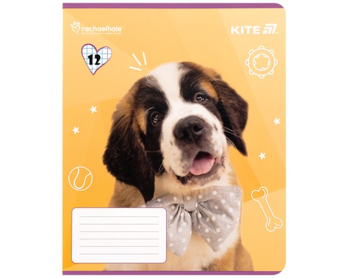 Зошит Kite Rachael Hale, 12 аркушів, клітинка (R25-232)