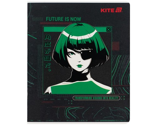 Зошит Kite Anime, 24 аркуші, клітинка (K25-238-1)