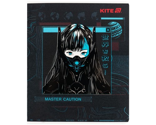 Зошит Kite Anime, 24 аркуші, клітинка (K25-238-1)