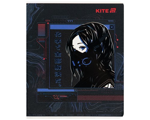 Зошит Kite Anime, 24 аркуші, клітинка (K25-238-1)