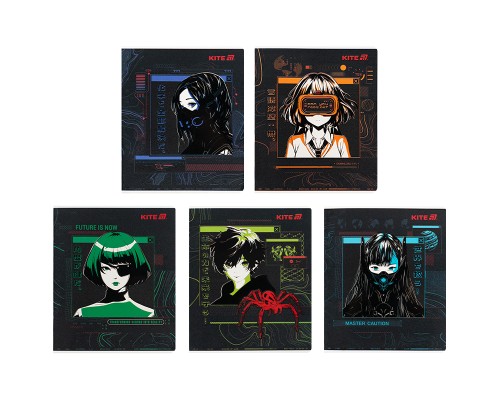 Зошит Kite Anime, 24 аркуші, клітинка (K25-238-1)