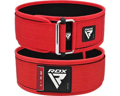 Атлетичний пояс RDX RX1 Weight Lifting Belt Red L (WBS-RX1R-L)