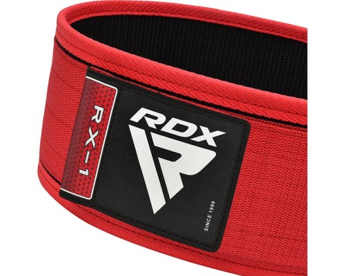 Атлетичний пояс RDX RX1 Weight Lifting Belt Red L (WBS-RX1R-L)