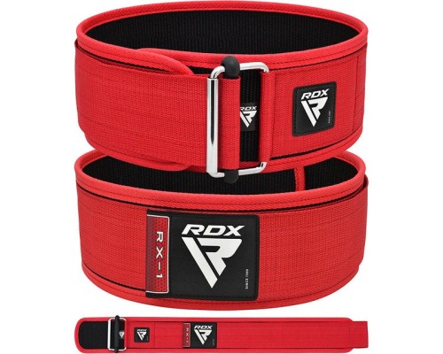 Атлетичний пояс RDX RX1 Weight Lifting Belt Red L (WBS-RX1R-L)