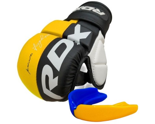 Рукавички для MMA RDX T6 Plus Rex Yellow S (GGR-T6Y-S+)